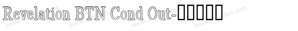 Revelation BTN Cond Out字体转换